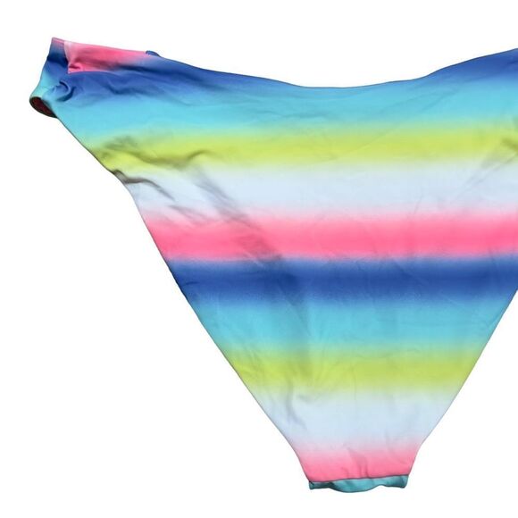 Love & Sports V Front Ombre Stripe Bikini Bottom XLarge - Picture 8 of 14